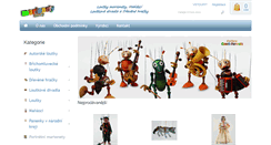 Desktop Screenshot of loutky-marionety.cz